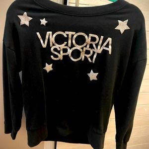 Victoria sport bling pullover sweatshirt size small c